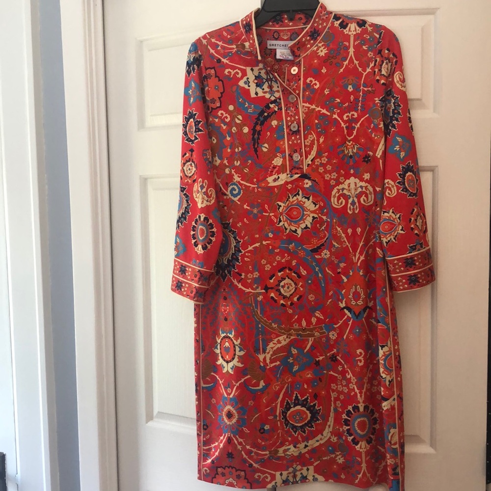 NWT Gretchen Scott, vibrant Mandarin dress